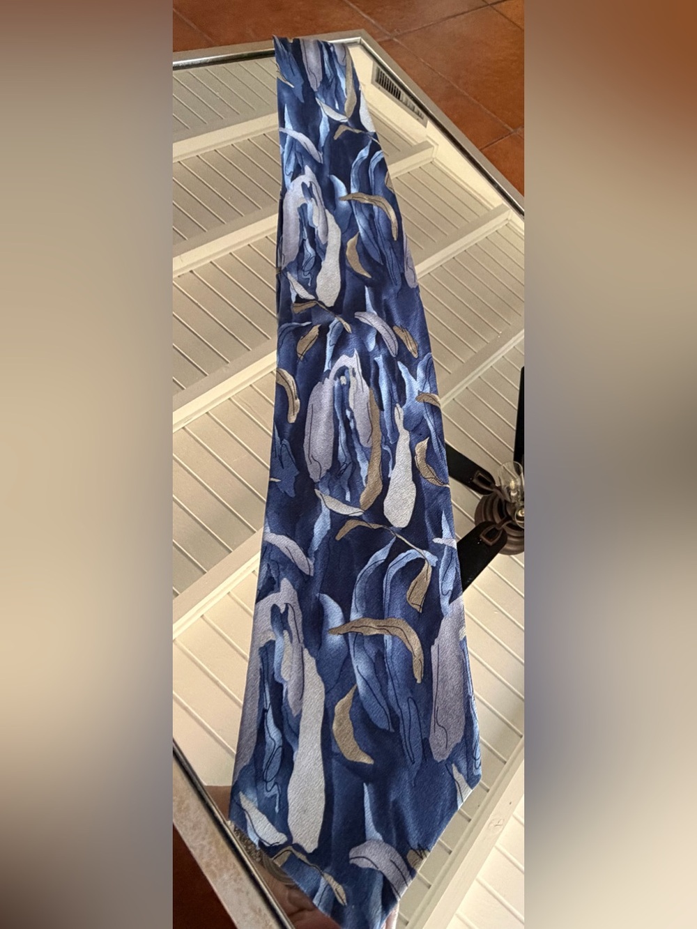Cocktail Colors Blue Abstract Pattern Silk Tie